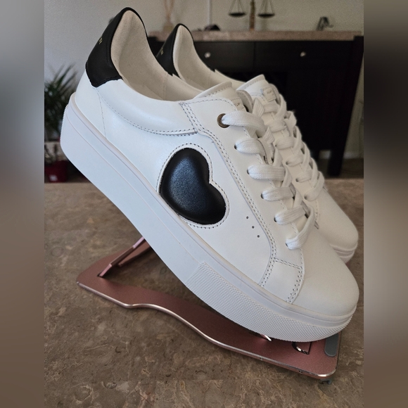 Kurt Geiger Shoes - Kurt Geiger London Lana Leather Heart Platform Sneakers.   Size 41